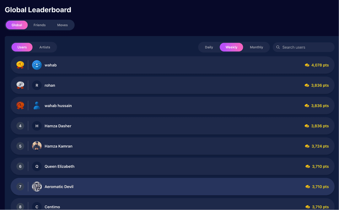 Compete on the Hip Hop Fantasy Leaderboard